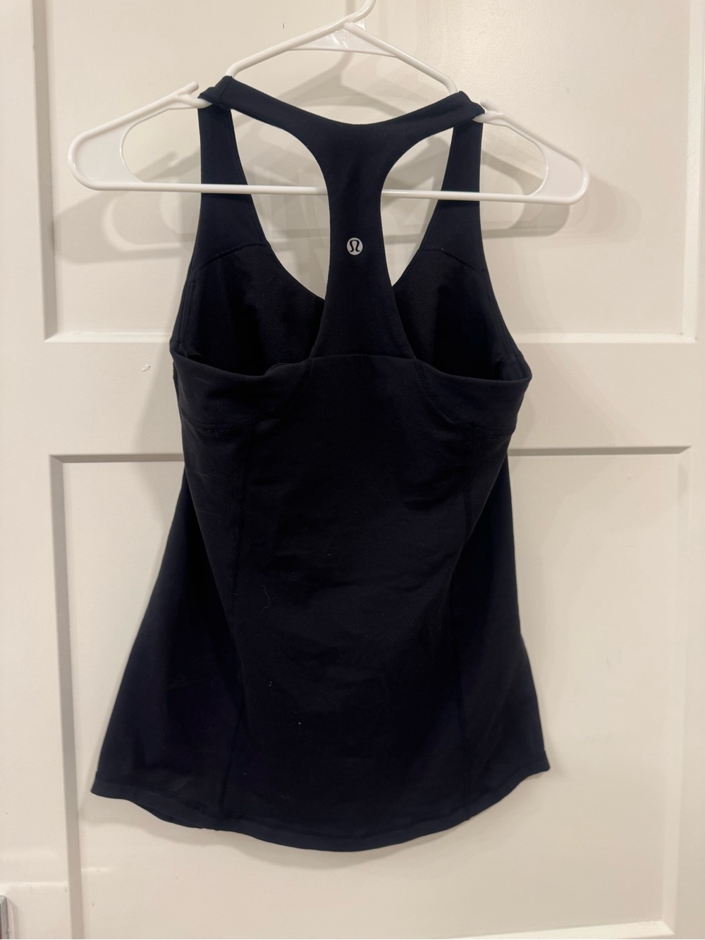 lululemon athletica Black Racerback Tank with Built-In Shelf Bra